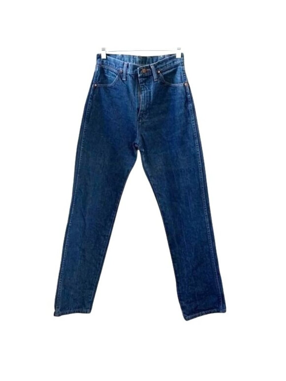 Vintage Wrangler Mens 7x34 Classic Fit Blue Denim Jeans Made In USA 100% Cotton